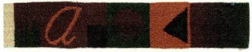 Woven sampler for The Fall tapestry