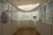 Installation view of Elegant Armor: The Art of Jewelry at the Museum of Arts and Design, New Yo…