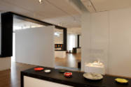 Installation view of Klaus Moje: Painting with Glass at the Museum of Arts and Design, New York…