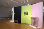 Installation view of Totally Rad: Karim Rashid Does Radiators at the Museum of Arts and Design,…