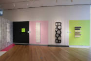 Installation view of Totally Rad: Karim Rashid Does Radiators at the Museum of Arts and Design,…