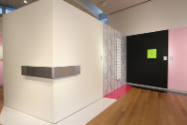 Installation view of Totally Rad: Karim Rashid Does Radiators at the Museum of Arts and Design,…
