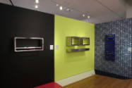 Installation view of Totally Rad: Karim Rashid Does Radiators at the Museum of Arts and Design,…