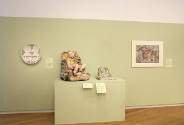 Installation view of Bigger, Better, More: The Art of Viola Frey at the Museum of Arts and Desi…