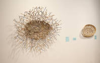 Installation view of Intertwined: Contemporary Baskets from the Sara and David Lieberman Collec…