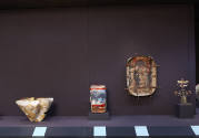 Installation view of Intertwined: Contemporary Baskets from the Sara and David Lieberman Collec…