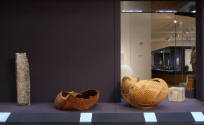 Installation view of Intertwined: Contemporary Baskets from the Sara and David Lieberman Collec…
