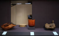 Installation view of Intertwined: Contemporary Baskets from the Sara and David Lieberman Collec…