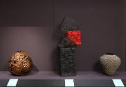 Installation view of Intertwined: Contemporary Baskets from the Sara and David Lieberman Collec…