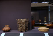 Installation view of Intertwined: Contemporary Baskets from the Sara and David Lieberman Collec…