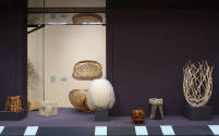 Installation view of Intertwined: Contemporary Baskets from the Sara and David Lieberman Collec…