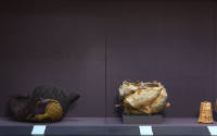 Installation view of Intertwined: Contemporary Baskets from the Sara and David Lieberman Collec…