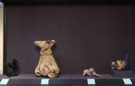 Installation view of Intertwined: Contemporary Baskets from the Sara and David Lieberman Collec…