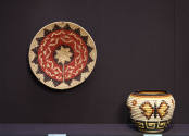 Installation view of Intertwined: Contemporary Baskets from the Sara and David Lieberman Collec…
