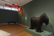 Installation view of Dead or Alive at the Museum of Arts and Design, New York (April 27–October…