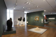 Installation view of Dead or Alive at the Museum of Arts and Design, New York (April 27–October…