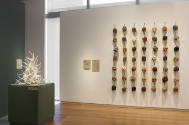 Installation view of Dead or Alive at the Museum of Arts and Design, New York (April 27–October…