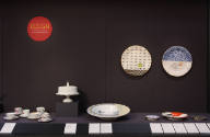 Installation view of Eat Drink Art Design at the Museum of Arts and Design, New York (September…