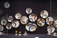 Installation view of Eat Drink Art Design at the Museum of Arts and Design, New York (September…