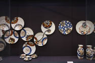 Installation view of Eat Drink Art Design at the Museum of Arts and Design, New York (September…