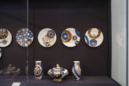 Installation view of Eat Drink Art Design at the Museum of Arts and Design, New York (September…