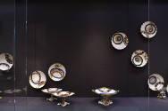 Installation view of Eat Drink Art Design at the Museum of Arts and Design, New York (September…