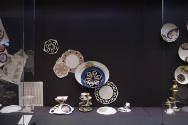 Installation view of Eat Drink Art Design at the Museum of Arts and Design, New York (September…