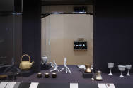 Installation view of Eat Drink Art Design at the Museum of Arts and Design, New York (September…