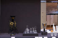 Installation view of Eat Drink Art Design at the Museum of Arts and Design, New York (September…
