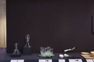 Installation view of Eat Drink Art Design at the Museum of Arts and Design, New York (September…