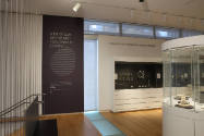 Installation view of A Bit of Clay on the Skin: New Ceramic Jewelry at the Museum of Arts and D…