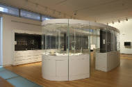 Installation view of A Bit of Clay on the Skin: New Ceramic Jewelry at the Museum of Arts and D…