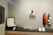 Installation view of A Bit of Clay on the Skin: New Ceramic Jewelry at the Museum of Arts and D…