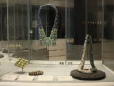 Installation view of A Bit of Clay on the Skin: New Ceramic Jewelry at the Museum of Arts and D…