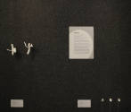 Installation view of A Bit of Clay on the Skin: New Ceramic Jewelry at the Museum of Arts and D…