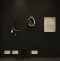 Installation view of A Bit of Clay on the Skin: New Ceramic Jewelry at the Museum of Arts and D…