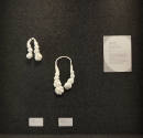 Installation view of A Bit of Clay on the Skin: New Ceramic Jewelry at the Museum of Arts and D…