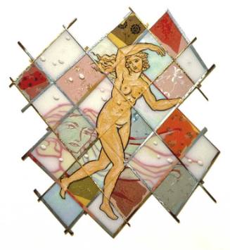 Running Woman in X Fence