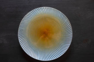 Yellow and white plate