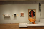 Installation view of Crafting Modernism at the Museum of Arts and Design, New York (October 11,…