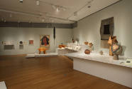 Installation view of Crafting Modernism at the Museum of Arts and Design, New York (October 11,…