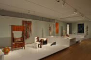 Installation view of Crafting Modernism at the Museum of Arts and Design, New York (October 11,…