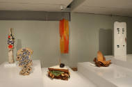 Installation view of Crafting Modernism at the Museum of Arts and Design, New York (October 11,…