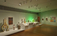 Installation view of Crafting Modernism at the Museum of Arts and Design, New York (October 11,…
