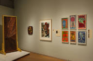 Installation view of Crafting Modernism at the Museum of Arts and Design, New York (October 11,…