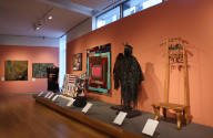 Installation view of The Global Africa Project at the Museum of Arts and Design, New York (Nove…