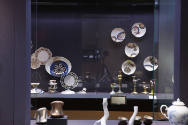 Installation view of Eat Drink Art Design at the Museum of Arts and Design, New York (September…