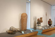 Installation view of Intertwined: Contemporary Baskets from the Sara and David Lieberman Collec…