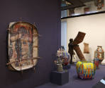 Installation view of Intertwined: Contemporary Baskets from the Sara and David Lieberman Collec…