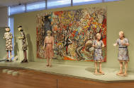 Installation view of Bigger, Better, More: The Art of Viola Frey at the Museum of Arts and Desi…